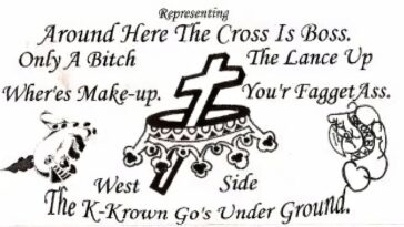 Chicago Street Gangs Business Cards