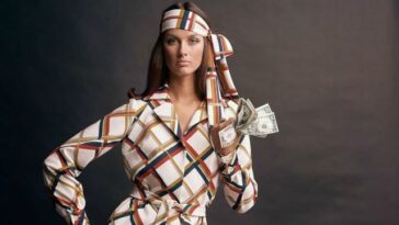 Veronica Hamel modeling 1960s