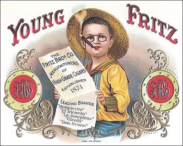 Young Fritz -- Cigar box label