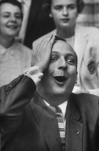 An awe-struck baseball fan is seized with utter delight as he watches the Braves win their first and only World Series while based in Milwaukee in 1957