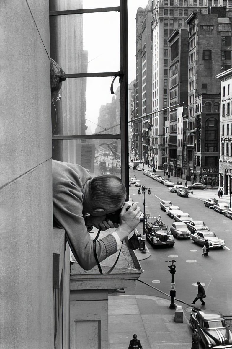 René Burri, Henri Cartier-Bresson, New York, 1959