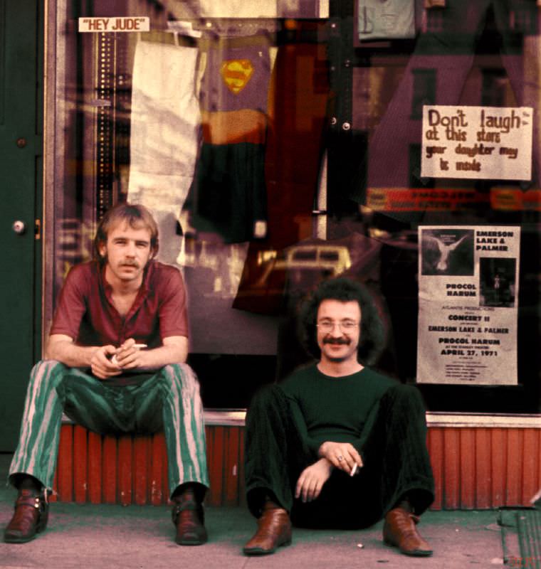 Seventies gents, 1970s.