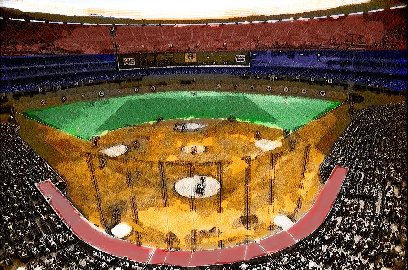 The ballgame, 1970s.