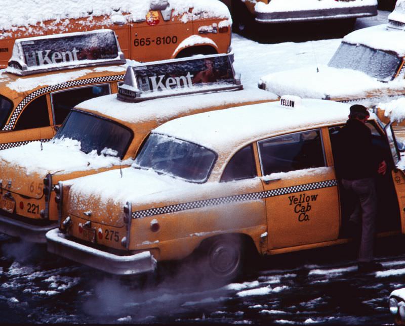 The checker cabs, 1970s.