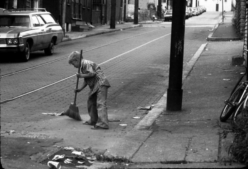 Chestnut Street sweeper, 1970s.