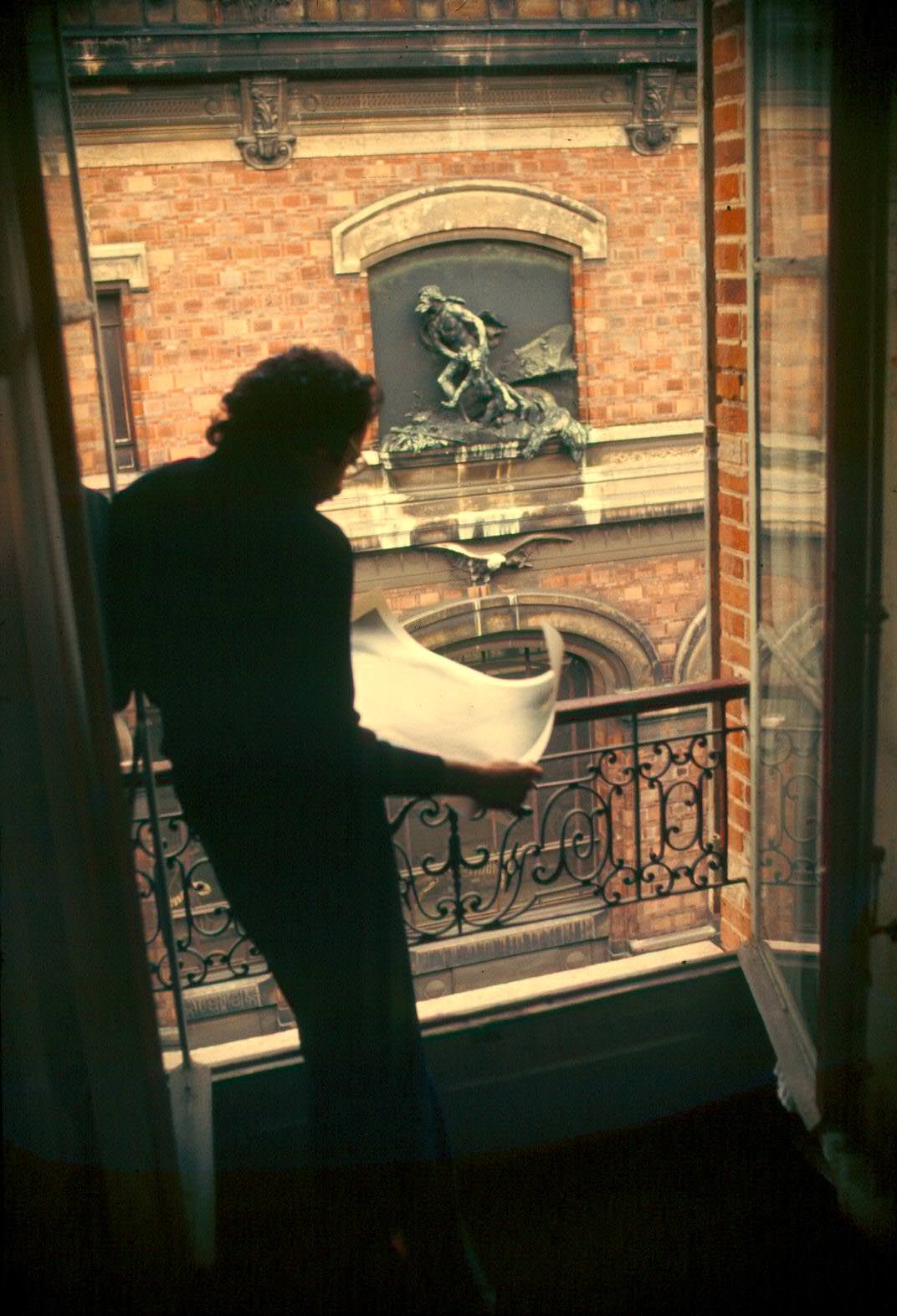 In a Paris hotel, 1970s.
