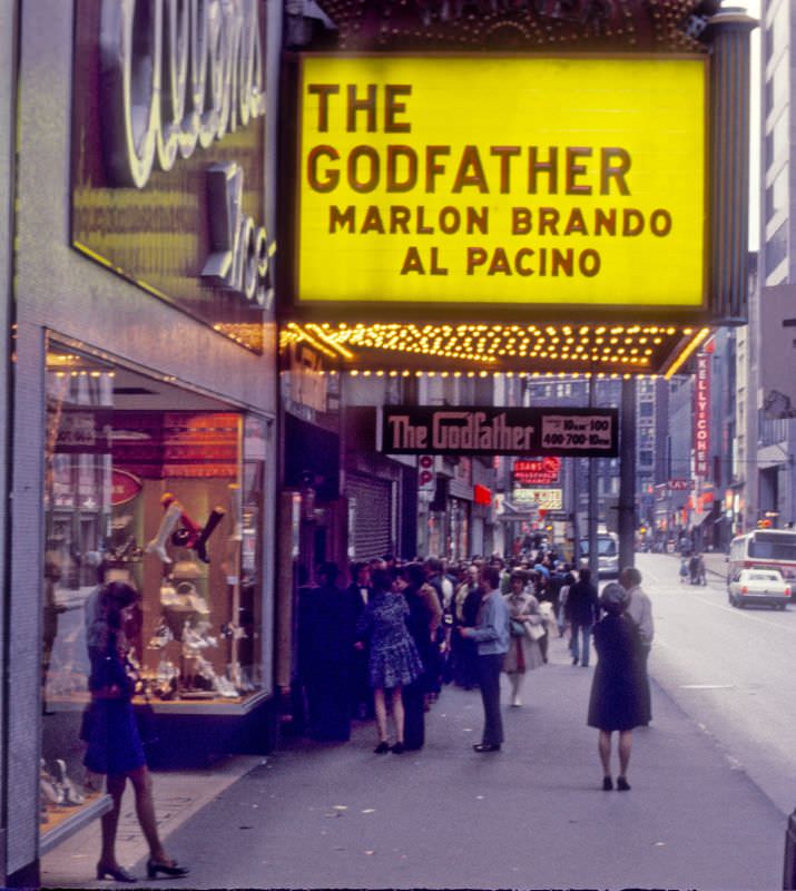 New movie in town, 1970s.