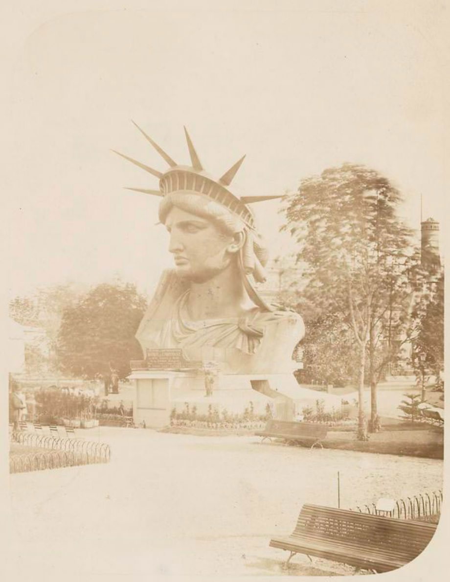 Statue of Liberty being Built in Paris before she was Dedicated to America