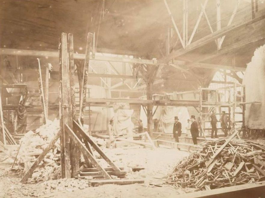 Statue of Liberty being Built in Paris before she was Dedicated to America