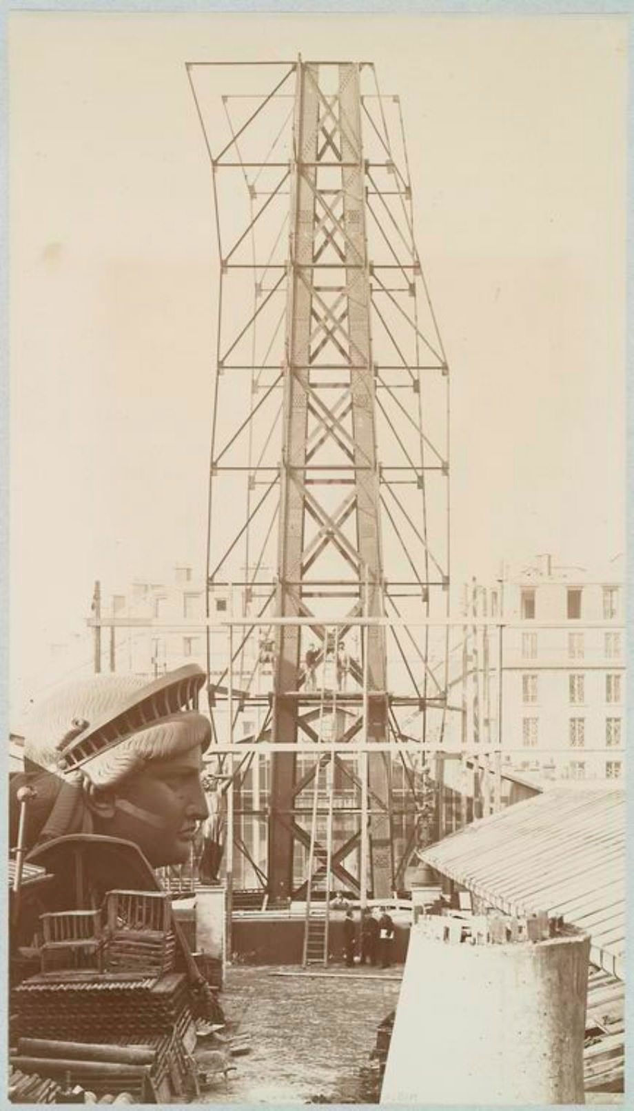 Statue of Liberty being Built in Paris before she was Dedicated to America