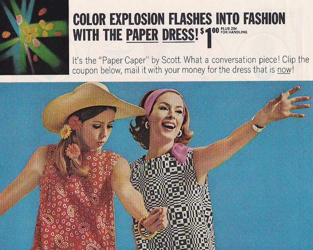 Groovy Garments: The Short-Lived Trend of 1960s Paper Dresses