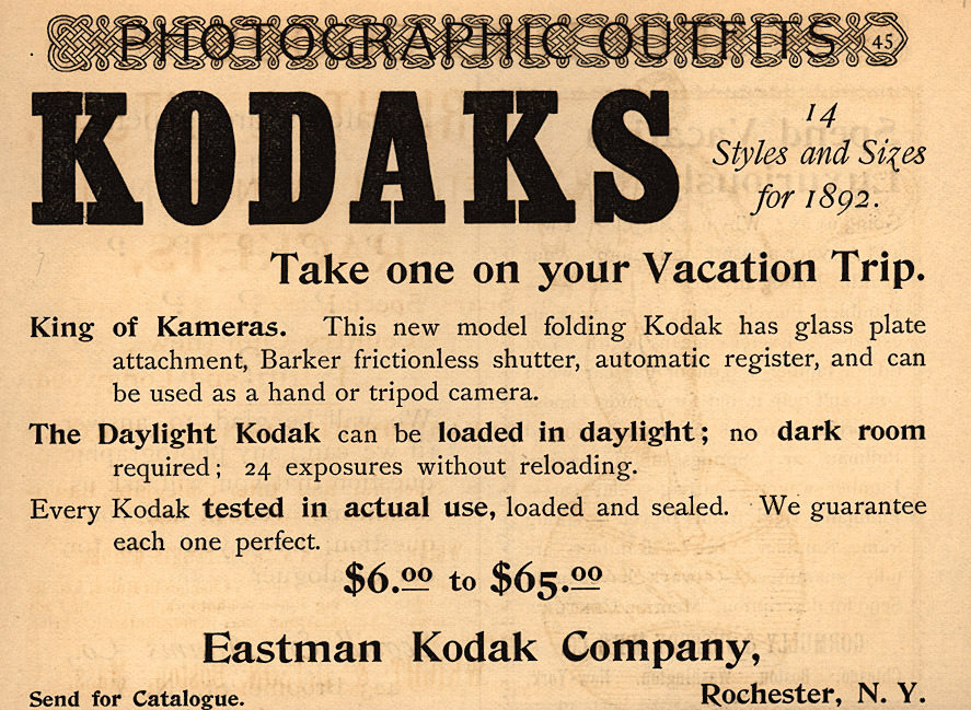 "You Press the Button, We Do the Rest": Vintage Kodak Camera Ads of the Late 1800s