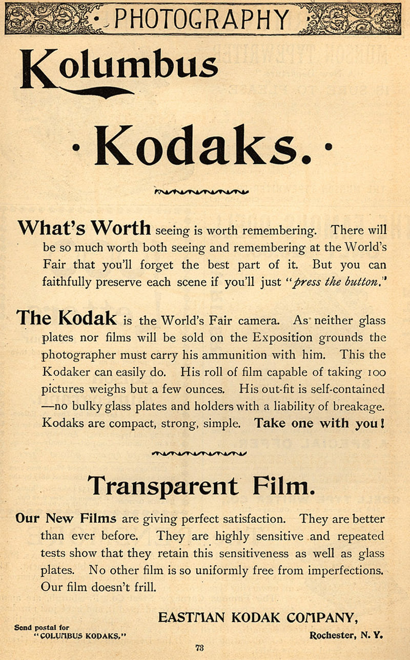 "You Press the Button, We Do the Rest": Vintage Kodak Camera Ads of the Late 1800s