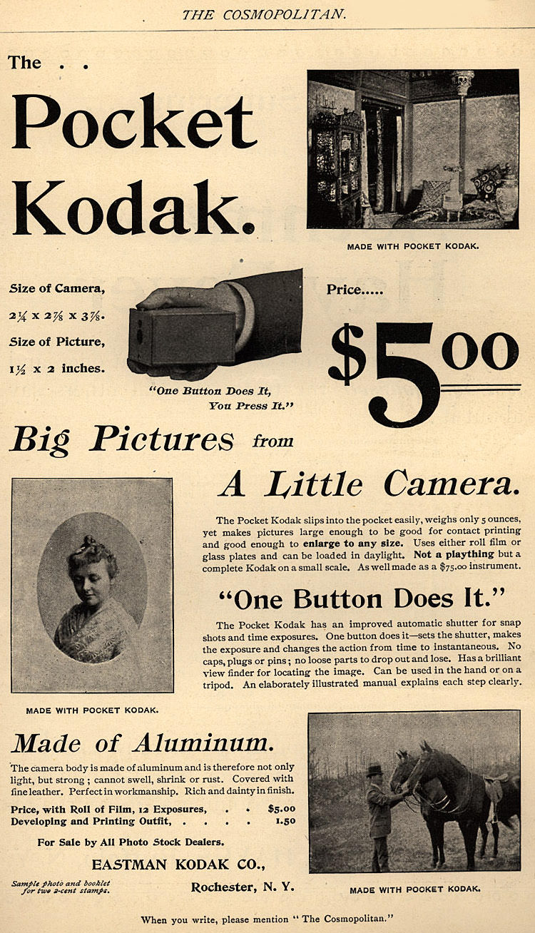 "You Press the Button, We Do the Rest": Vintage Kodak Camera Ads of the Late 1800s