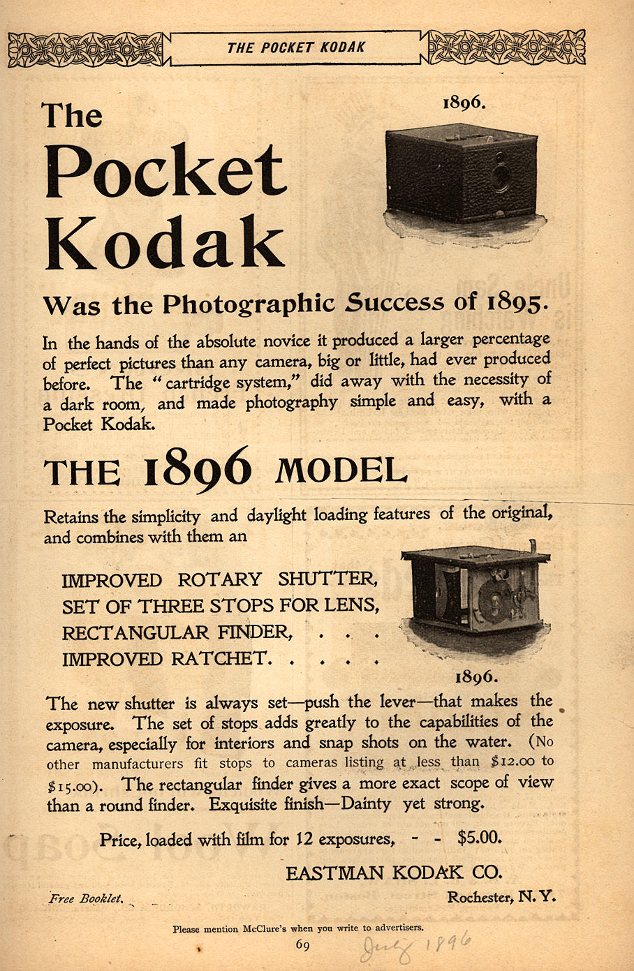 "You Press the Button, We Do the Rest": Vintage Kodak Camera Ads of the Late 1800s
