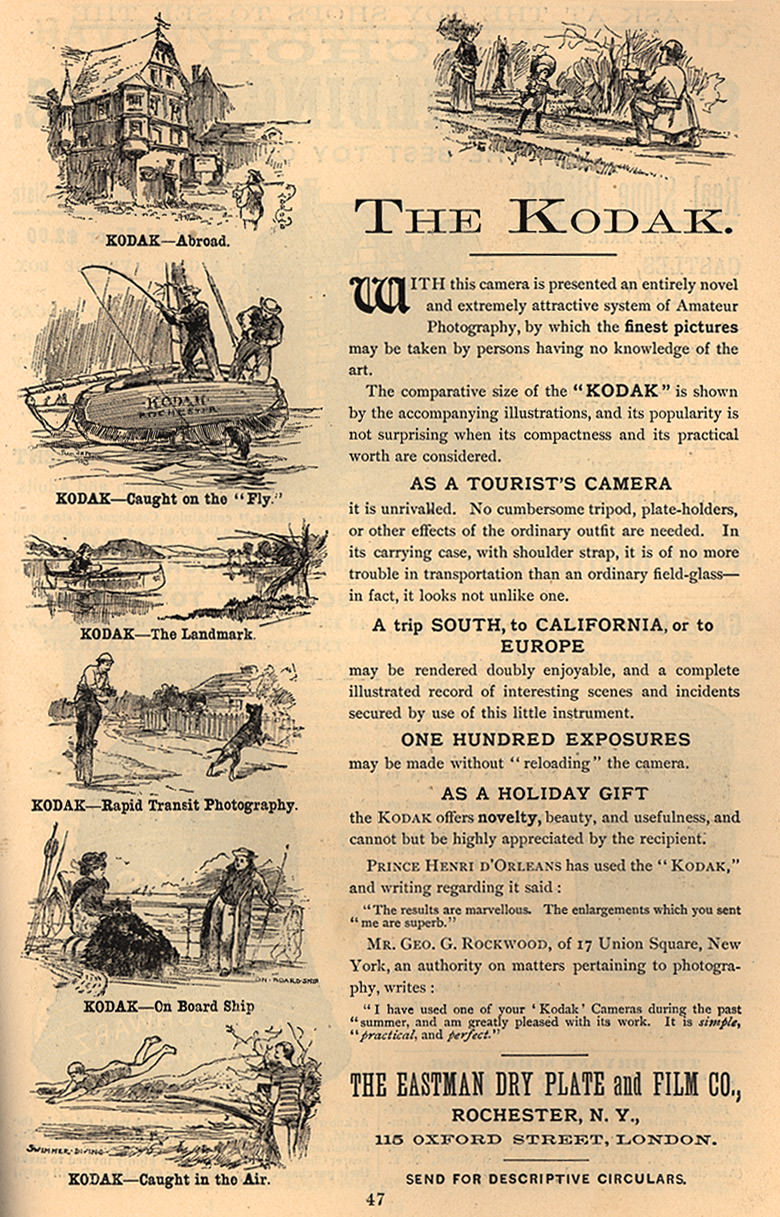 "You Press the Button, We Do the Rest": Vintage Kodak Camera Ads of the Late 1800s