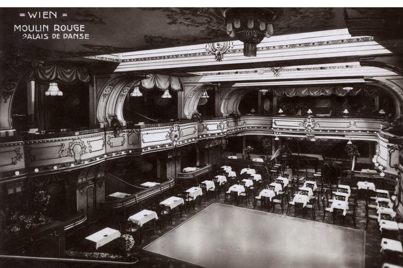 Moulin Rouge dance hall, Vienna, Austria.