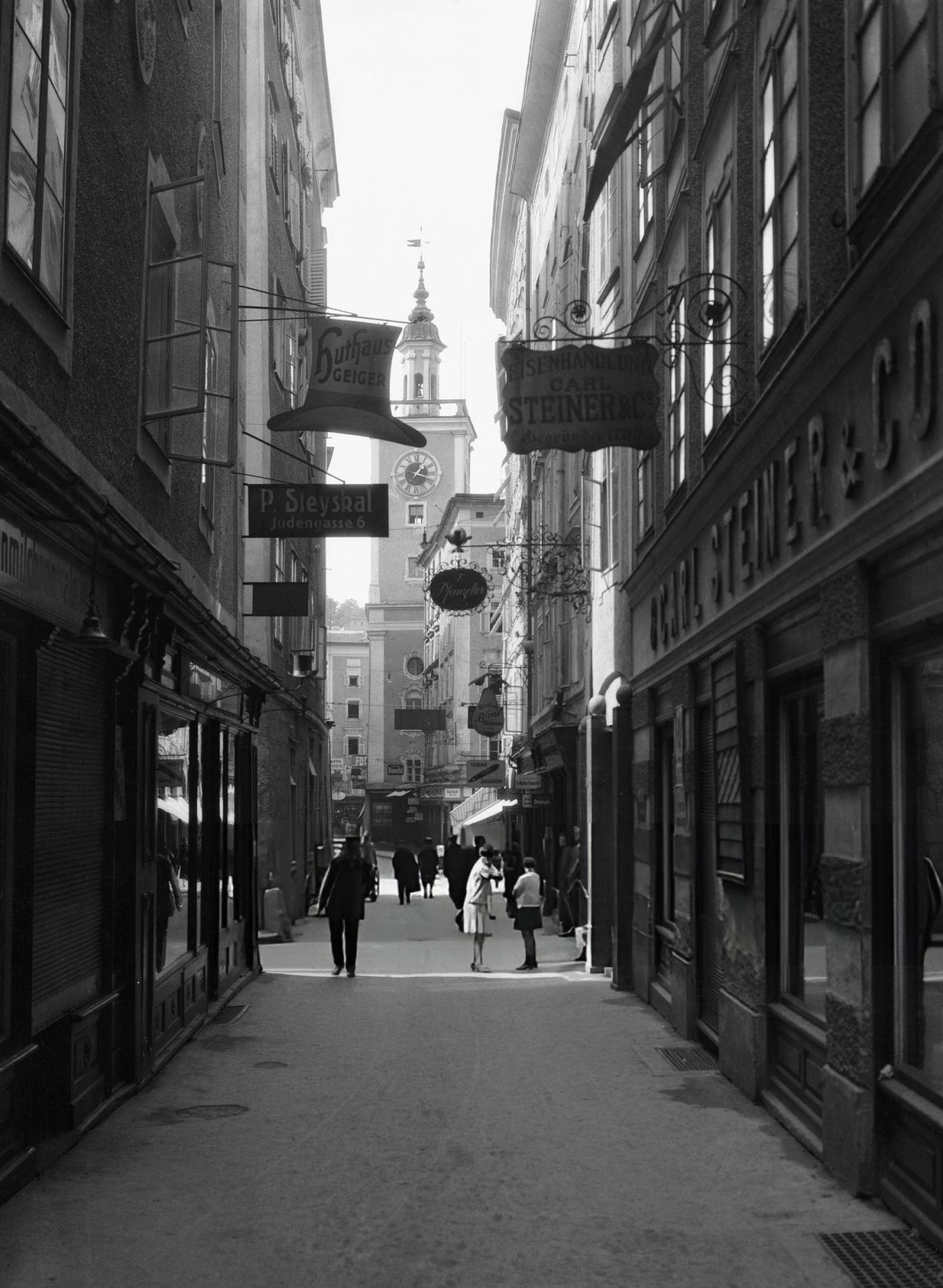 Judengasse (Jewish Street) in Salzburg, Austria