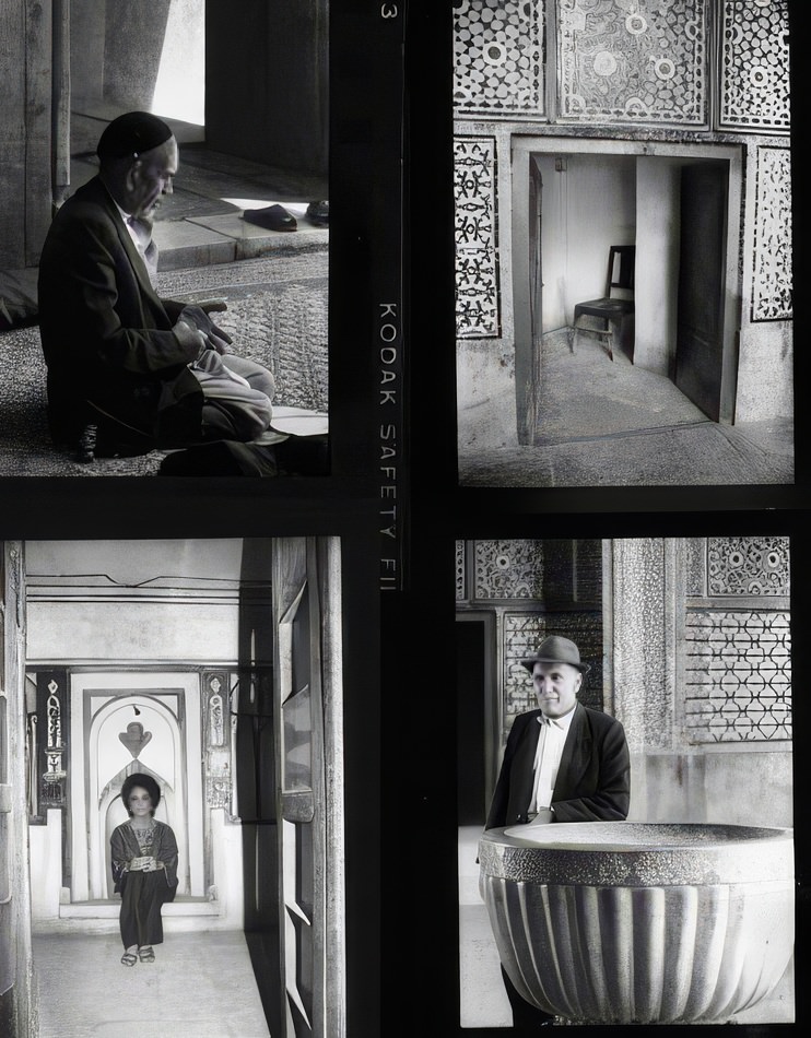 A set of four black-and-whites, this time at another mosque in Shiraz