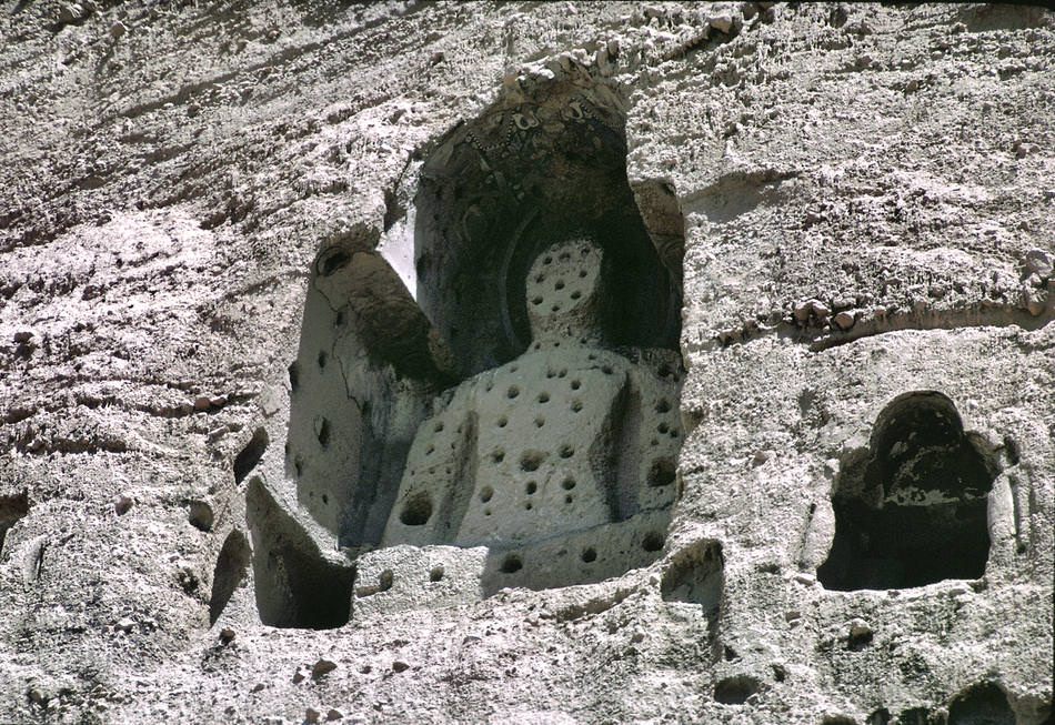 A Buddha statue in Bamiyan Valley- a UNESCO World Heritage Site. The two largest statues (not pictured here) were destroyed by the Taliban in 2001.