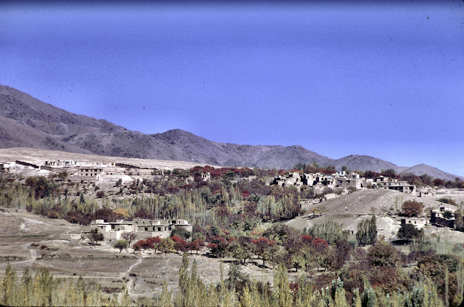 A residential hillside in Kabul.