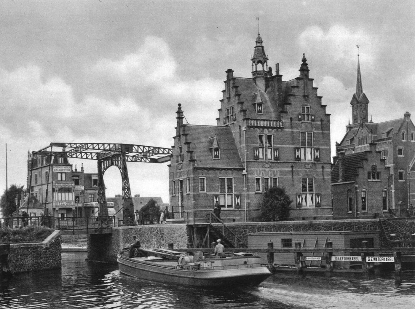 Where Tsar Peter worked as a shipwright, Zaandam, Holland, 1930s.