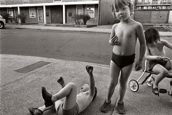 Children playing in Poplar