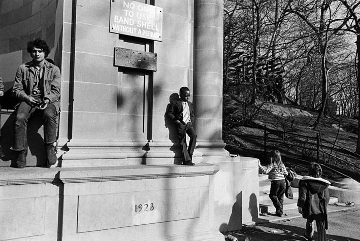 Central Park, Boy on Band Shell, 1973