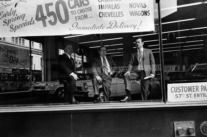 Three Car Salesmen, 1973