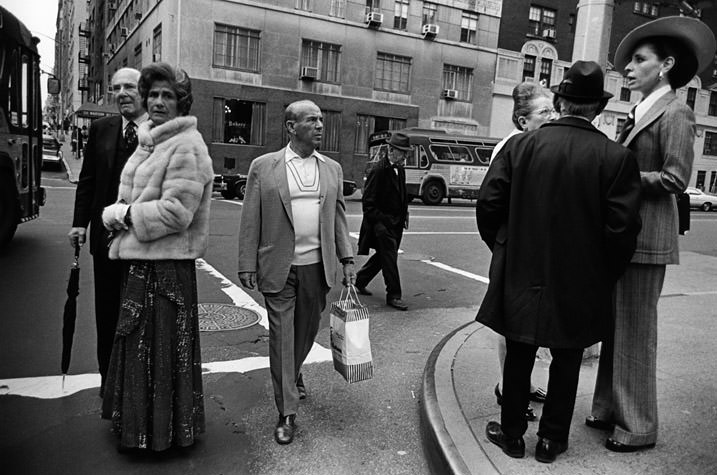 Street Corner, East Side, Man with Shopping Bag, 1973