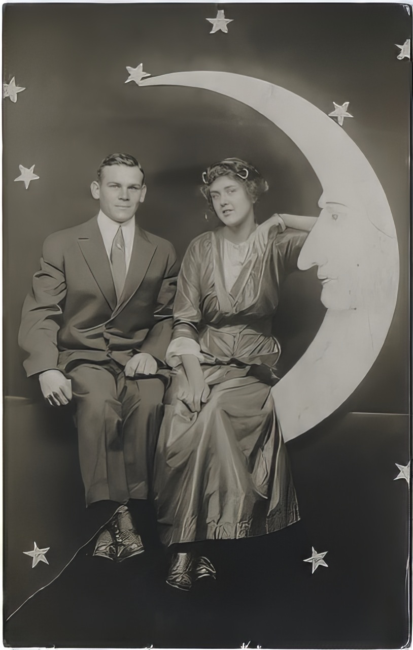 Before Space Travel: Studio Paper Moon Photographs from the Early 1900s