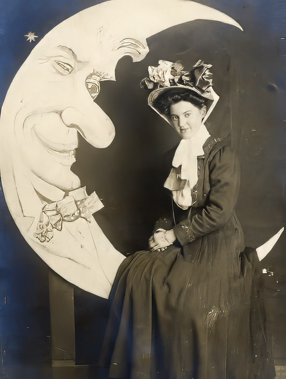 Before Space Travel: Studio Paper Moon Photographs from the Early 1900s