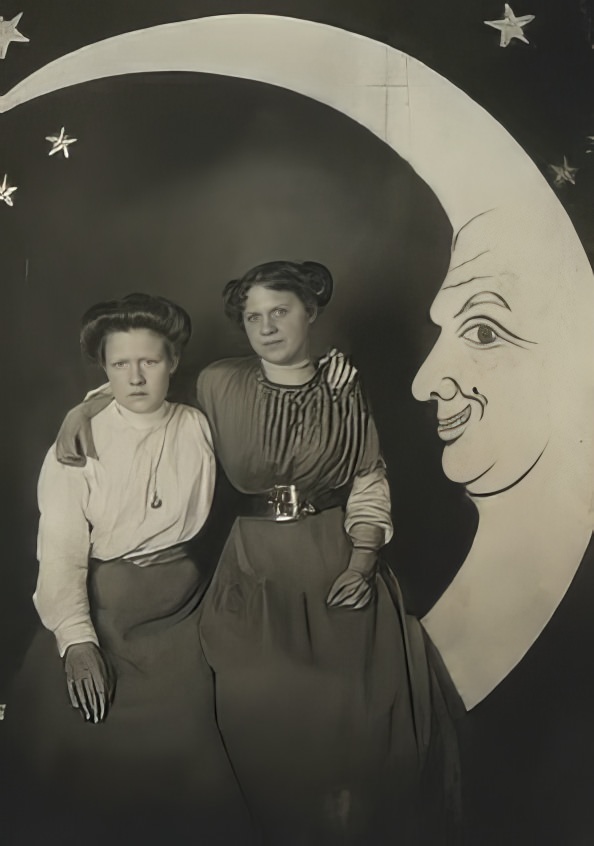 Before Space Travel: Studio Paper Moon Photographs from the Early 1900s
