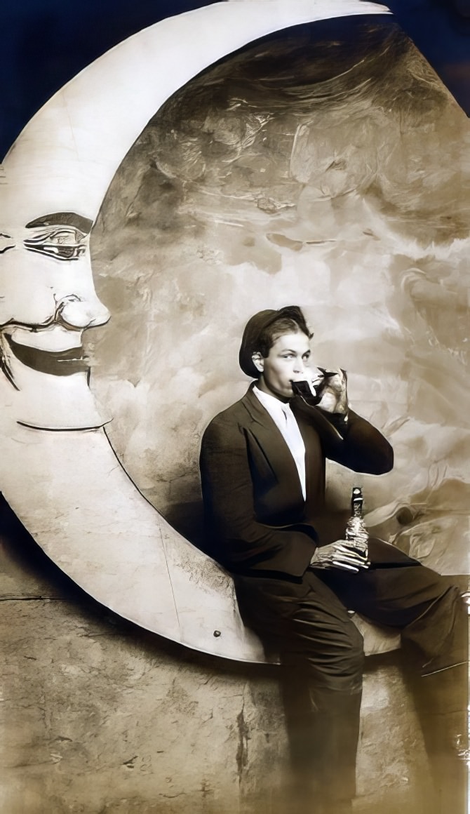 Before Space Travel: Studio Paper Moon Photographs from the Early 1900s