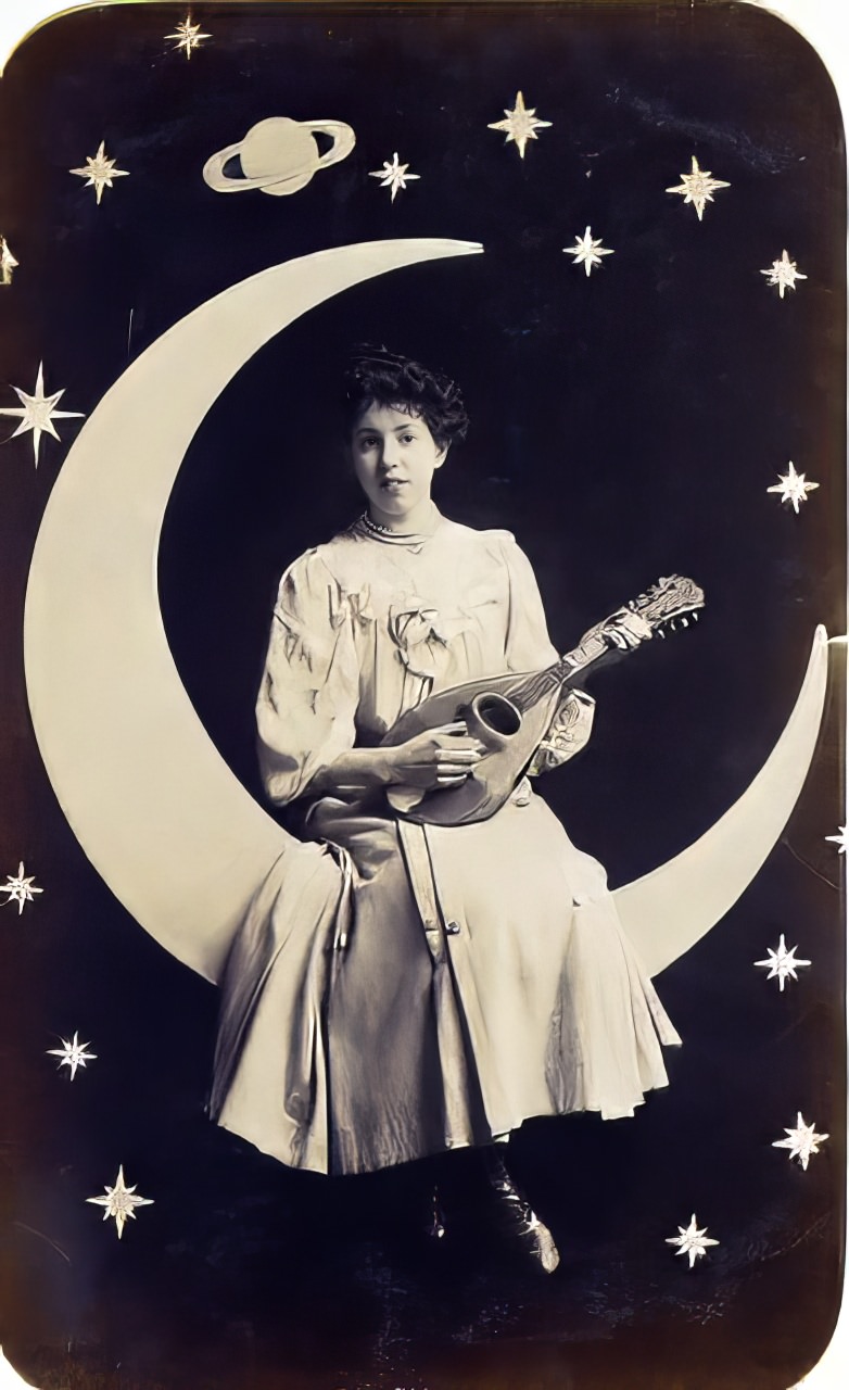 Before Space Travel: Studio Paper Moon Photographs from the Early 1900s