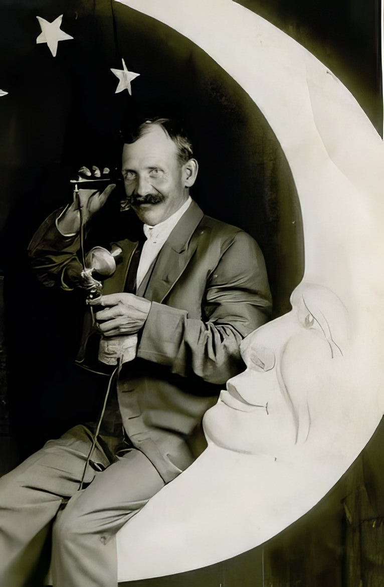 Before Space Travel: Studio Paper Moon Photographs from the Early 1900s