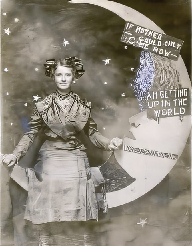 Before Space Travel: Studio Paper Moon Photographs from the Early 1900s