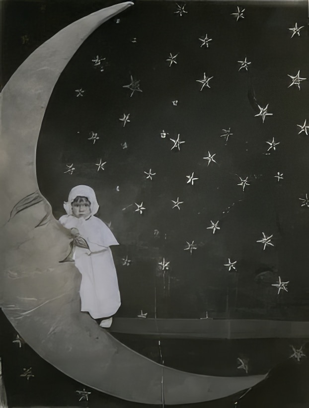 Before Space Travel: Studio Paper Moon Photographs from the Early 1900s
