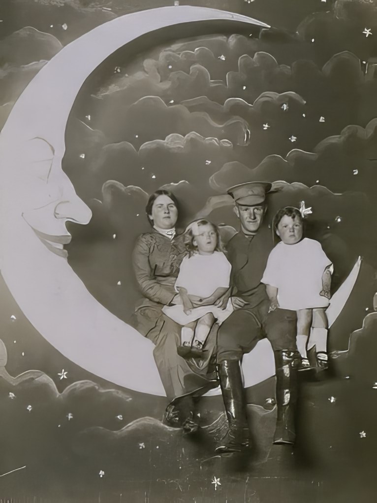 Before Space Travel: Studio Paper Moon Photographs from the Early 1900s