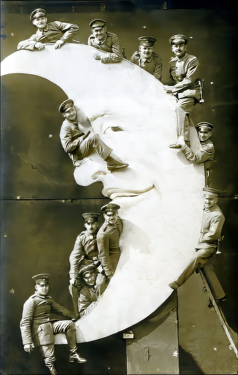 Before Space Travel: Studio Paper Moon Photographs from the Early 1900s