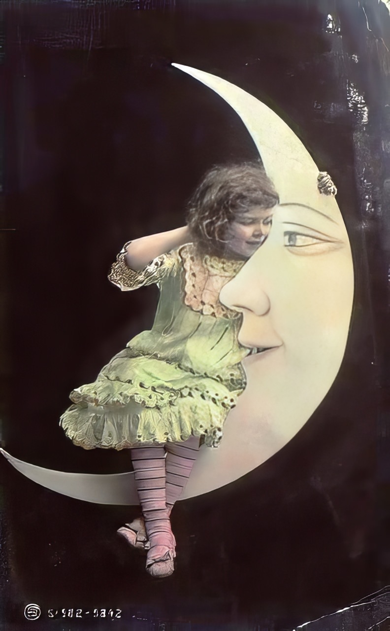 Before Space Travel: Studio Paper Moon Photographs from the Early 1900s