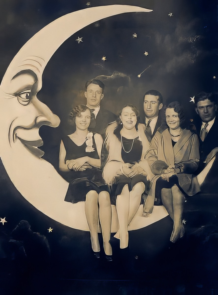 Before Space Travel: Studio Paper Moon Photographs from the Early 1900s