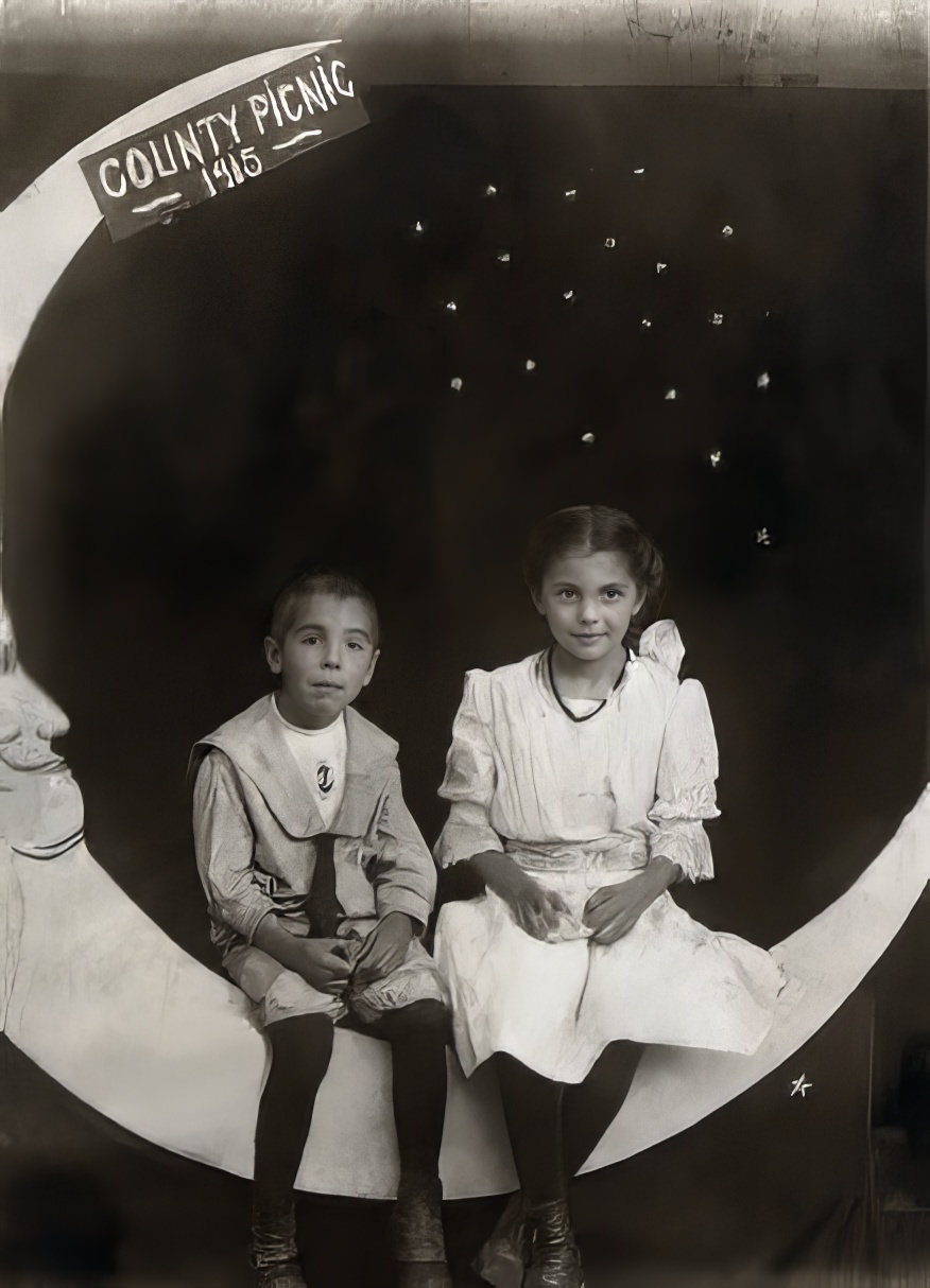 Before Space Travel: Studio Paper Moon Photographs from the Early 1900s