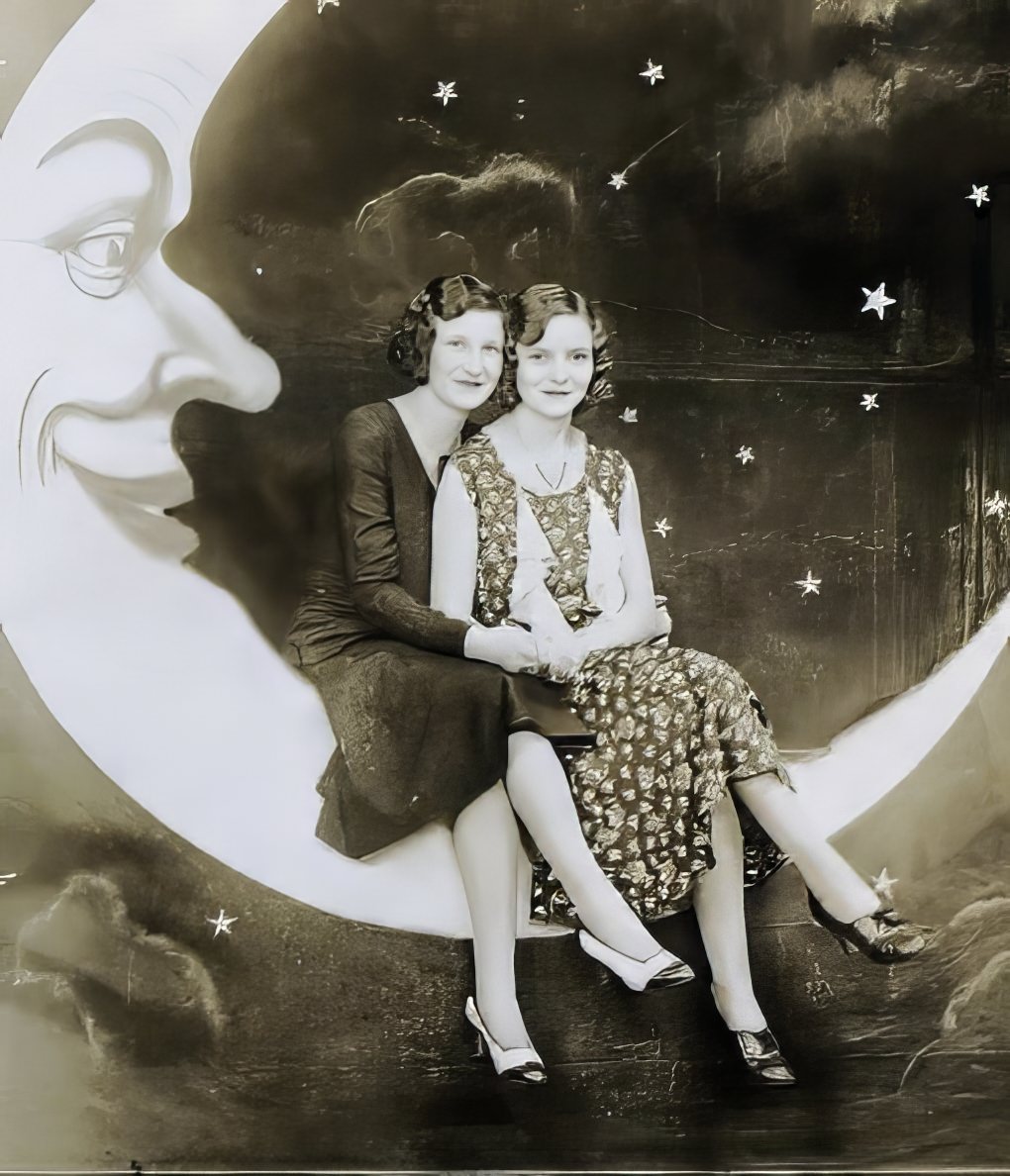 Before Space Travel: Studio Paper Moon Photographs from the Early 1900s