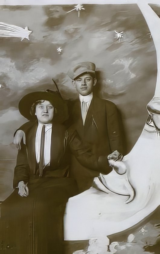 Before Space Travel: Studio Paper Moon Photographs from the Early 1900s