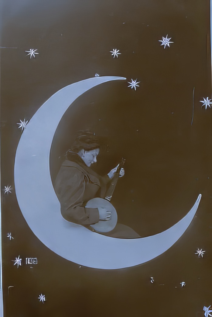 Before Space Travel: Studio Paper Moon Photographs from the Early 1900s