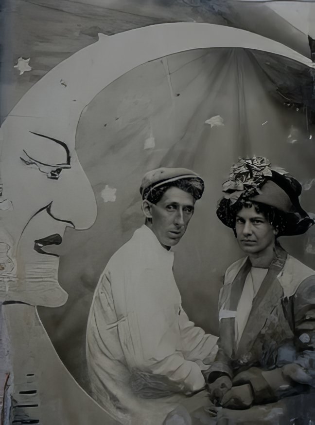 Before Space Travel: Studio Paper Moon Photographs from the Early 1900s
