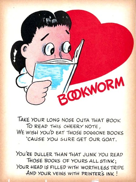 Awful Vintage Valentine’s Cards with Mean Messages and Cutting Humor