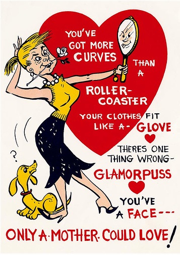 Awful Vintage Valentine’s Cards with Mean Messages and Cutting Humor