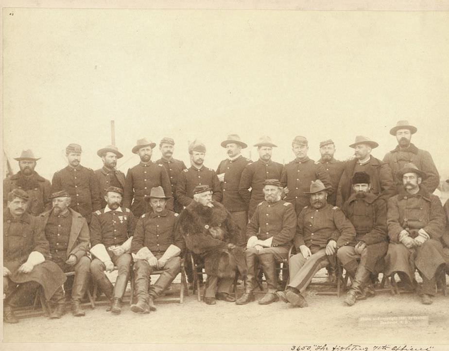 The fighting 7th officers, 1891.